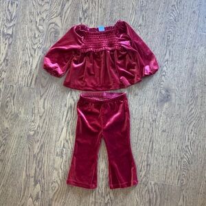 Two Piece Velour Set